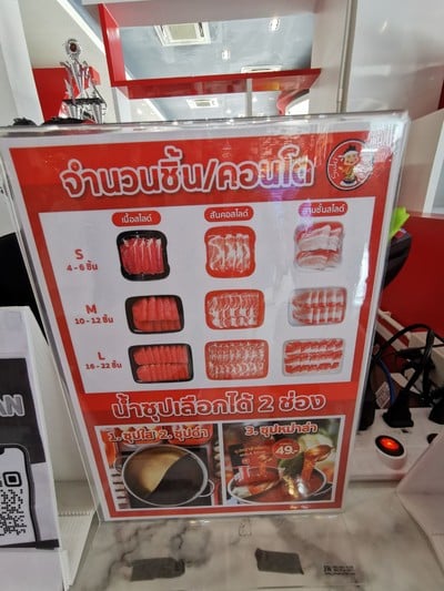 ป้ายราคาหรือสมุดเมนู