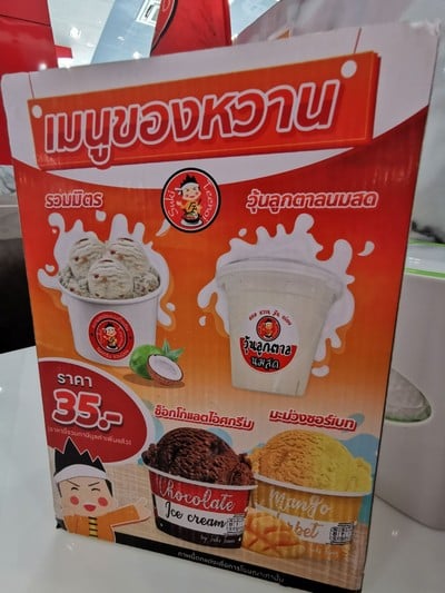 ป้ายราคาหรือสมุดเมนู