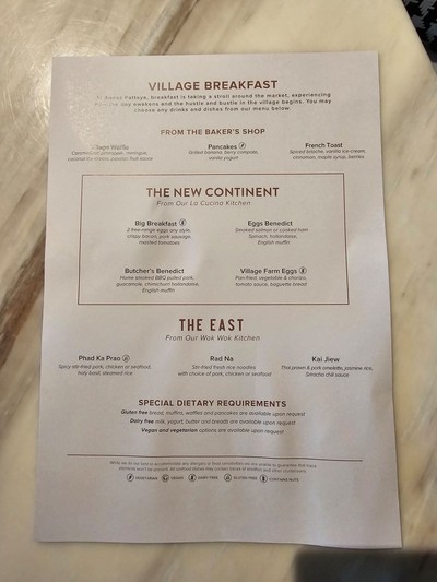 ป้ายราคาหรือสมุดเมนู