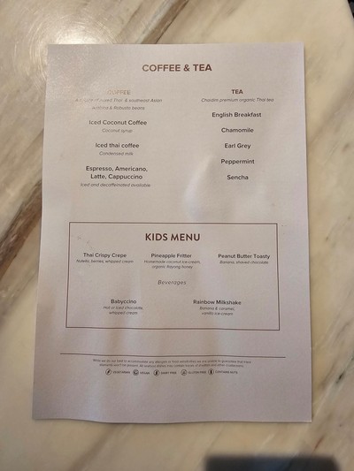 ป้ายราคาหรือสมุดเมนู