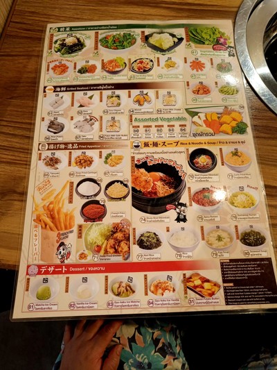 ป้ายราคาหรือสมุดเมนู