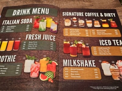 ป้ายราคาหรือสมุดเมนู