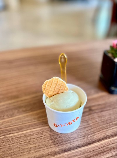 🍨 Pistachio Gelato. (Price 135 Baht.)