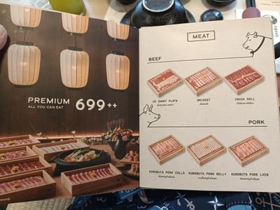 ป้ายราคาหรือสมุดเมนู