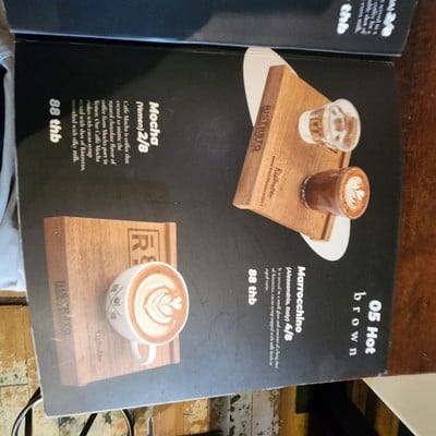 ป้ายราคาหรือสมุดเมนู