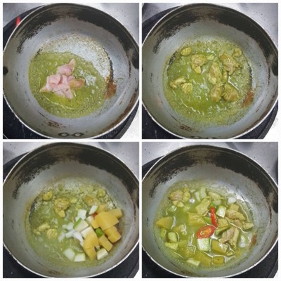 วิธีทำ สปาเก็ตตี้เขียวหวานไก่ วิธีทำ สปาเก็ตตี้เขียวหวานไก่