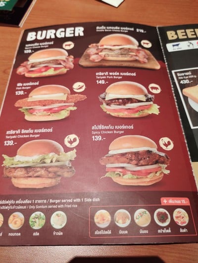 ป้ายราคาหรือสมุดเมนู