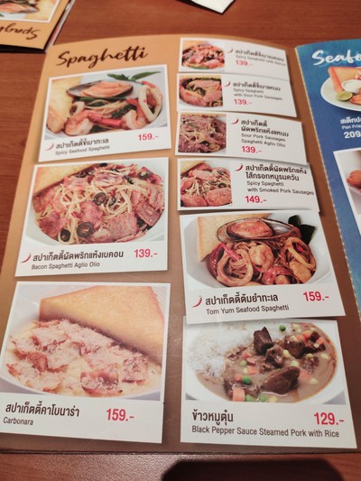 ป้ายราคาหรือสมุดเมนู