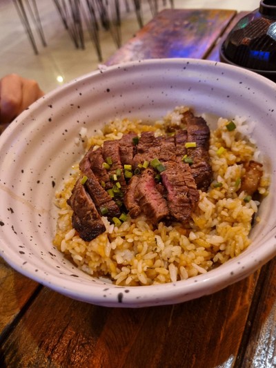 ข้าวผัดมันเนื้อวากิว