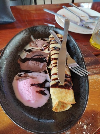 เครปฝรังเศสไส้ช็อคกาแลค