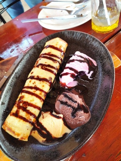 เครปฝรั่งเศสใส้มะม่วง