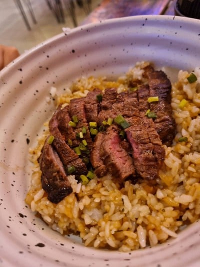 ข้าวผัดมันเนื้อวากิว
