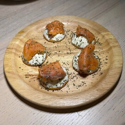 Salmon Cream Cheese Truffle