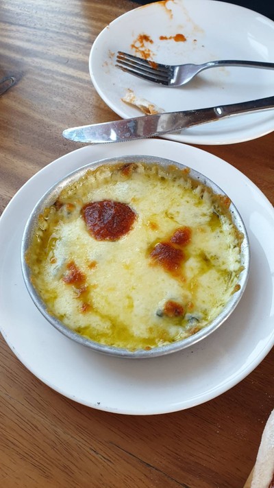 ผักโขมอบชีส