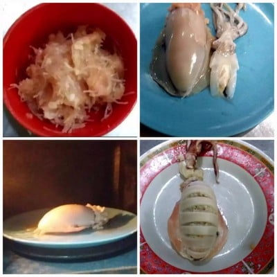 วิธีทำ ปลาหมึกยัดใส้นึ่งมะนาว วิธีทำ ปลาหมึกยัดใส้นึ่งมะนาว