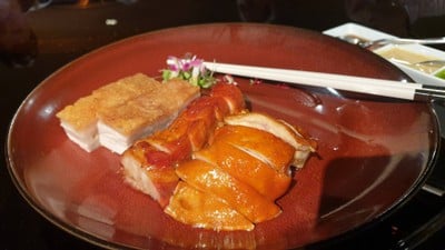 บาร์บีคิวรวมมิตร 3 อย่าง (หมูกรอบ หมูแดง เป็ดย่าง)
