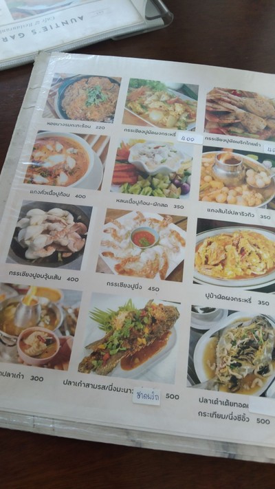 ป้ายราคาหรือสมุดเมนู