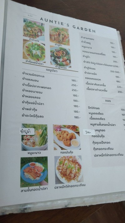 ป้ายราคาหรือสมุดเมนู