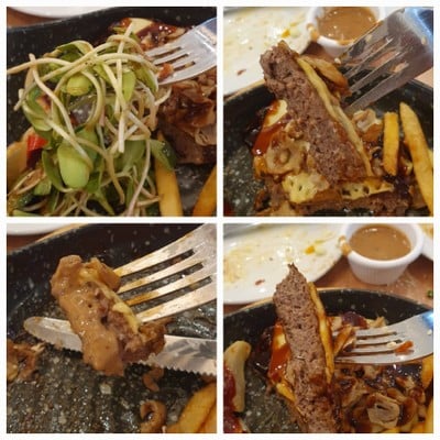 สเต๊กเนื้อบดเทอริยากิ