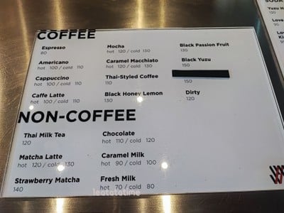 ป้ายราคาหรือสมุดเมนู