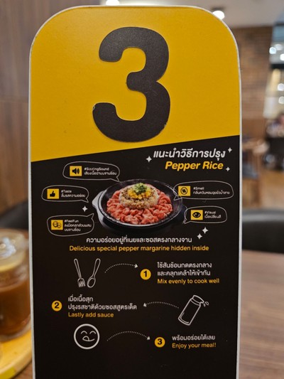 ป้ายราคาหรือสมุดเมนู