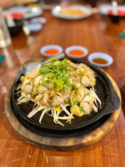 🥘 ออส่วนกระทะร้อน. (ราคา 180 บาท.)