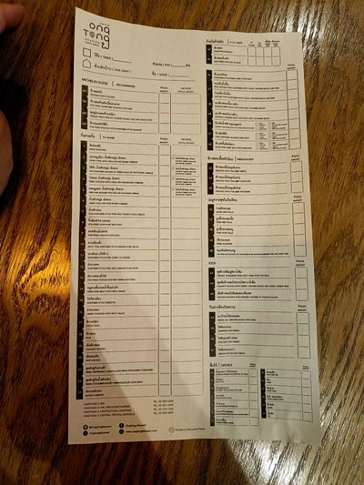 ป้ายราคาหรือสมุดเมนู