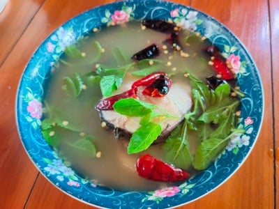 ต้มยำปลาช่อน ต้มยำปลาช่อน