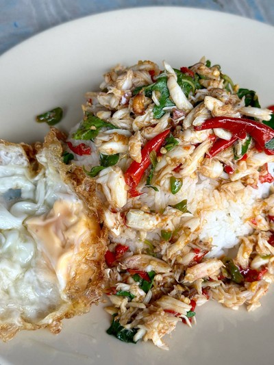 กะเพราปู 120฿