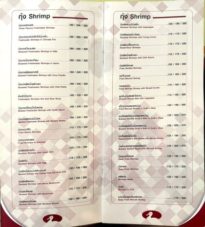 ป้ายราคาหรือสมุดเมนู