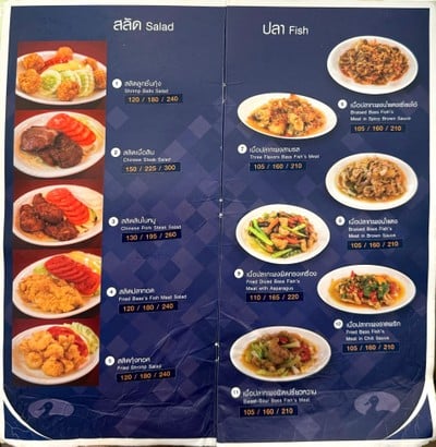 ป้ายราคาหรือสมุดเมนู