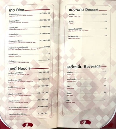 ป้ายราคาหรือสมุดเมนู