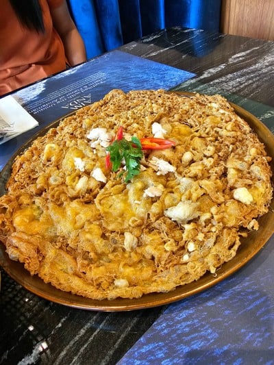 ไข่เจียวกรอบปูก้อน