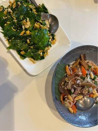 ใบเหลียงผัดไข่