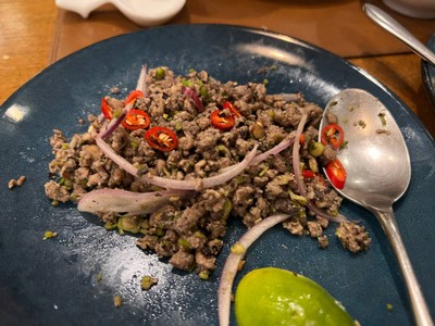 หมูสับผัดหนำเลียบ