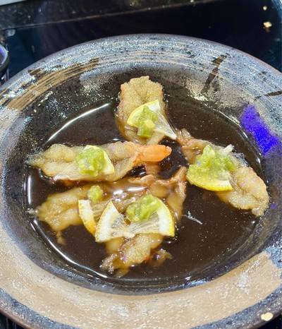 กุ้งโบตันโชยุซุเกะ
