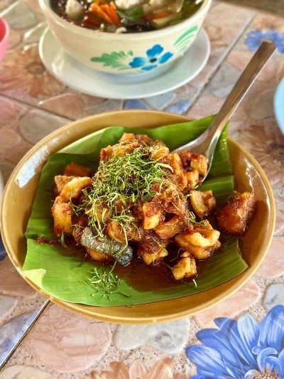 ฉู่ฉี่แห้งปลาเทโพ