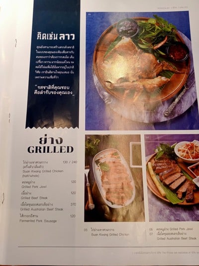 ป้ายราคาหรือสมุดเมนู