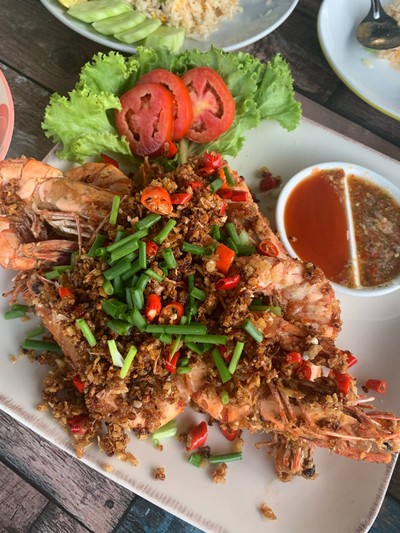 กุ้งลายเสือพริกเกลือ