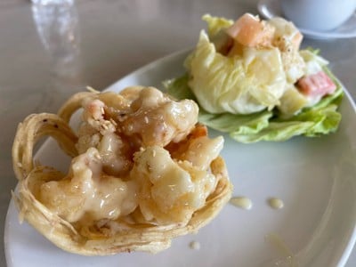กุ้งทอดครีมสลัด