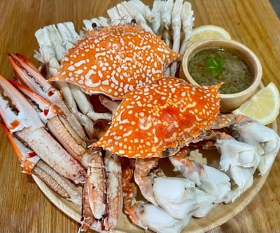 เมนูของร้าน บ้านปูเป็น2 เพชรบุรี สาขาแหลมผักเบี้ย
