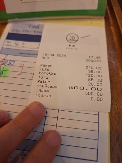 ป้ายราคาหรือสมุดเมนู