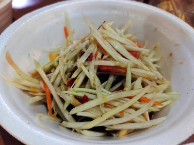 เมนูของร้าน ส้มตำแซ่บนัว ( ตลาดสุวรรณเกลียวทอง )