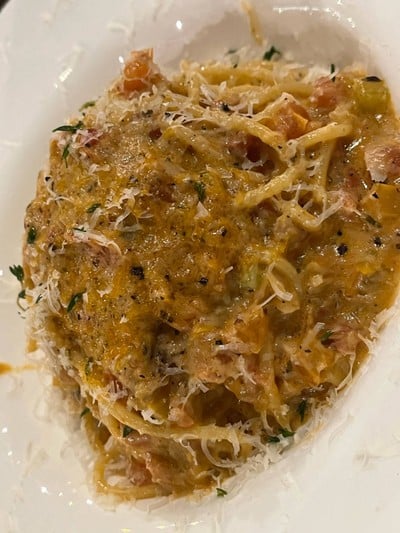 crab tomato cream pasta