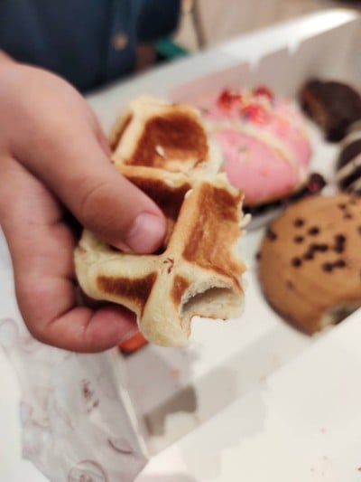 วาฟเฟิลถั่วแดง