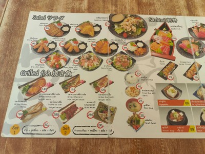 ป้ายราคาหรือสมุดเมนู