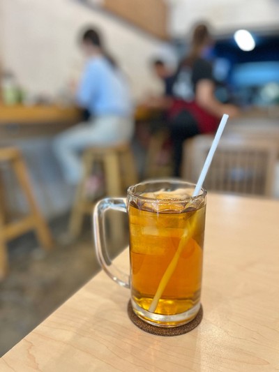 🥃 Iced Barley Tea Refill. (Price 40 Baht.)