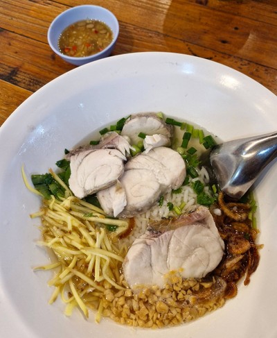 ข้าวต้มเนื้อปลากะพง
