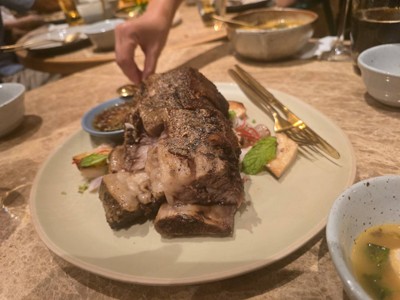 ซี่โครงเนื้อ ซอสจิ้มแจ่ว