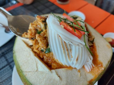 ห่อหมกปูมะพร้าวอ่อน